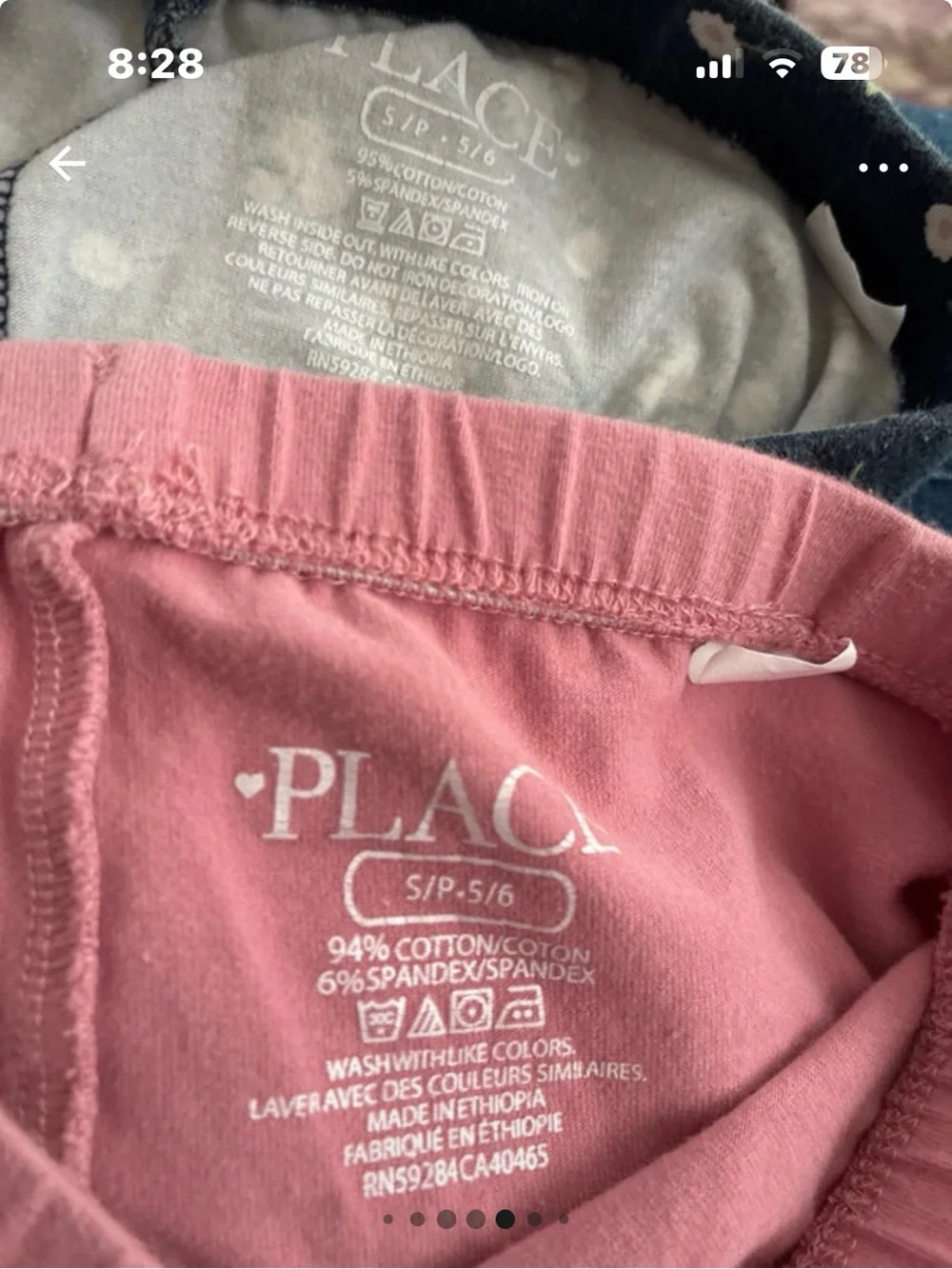The Children's Place 6 sets Girls Pajama Set Bundle - Pink, Mint, Navy, Tie-Dye